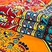 MAXYOYO 4 Piece Bed Sheets Set Flat Sheet + Fitted Sheet + 2 Pillow Cases, Sanded Cotton Colorful Bohemian Sheet Sets - Luxurious, Comfortable, Soft Sheet Full Queen King Size (Full)