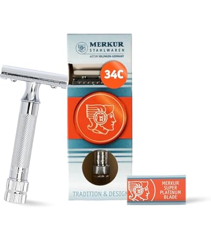Amazon.com: Merkur Razor Travel razor with 1 blade , 2.61x0.44x2