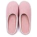 RelaxedFoot Slippers | Organic Cotton & Memory Foam | 1 Pair with Storage Bag (Medium, Red)