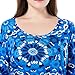 Chicwe Women's Floral Printed Plus Size Tunic Top with Chiffon Hem Size 12-28