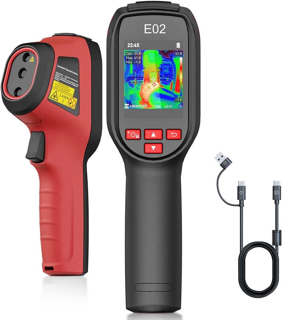 HIKMICRO E02 Thermal Camera 240x240 IR SuperIR Visual Camera Laser -20C to 400C