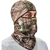 Ergodyne - 16833 N-Ferno 6823 Balaclava Ski Mask, Wind-Resistant Camo Face Mask, Hinged Design to Wear as Neck Gaiter, RealTree Camouflage, One size