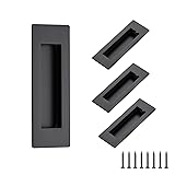 Ravinte 4 Pack Black Sliding Closet Door Handles
