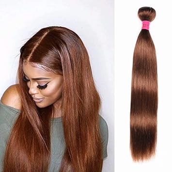 Amazon Com Natural Light Brown 8a Malaysian Straight Human Hair