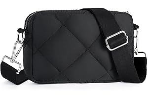 Telena Quilted Crossbody Bags for Women Puffer Bag Purse Lightweight Design Shoulder Bag