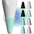 Apple Pencil Pen Tips Protector - Silicone Pencil Nib Covers for iPad, Apple Pencil 2nd Generation, 1st Gen, Pro and USB-C by IFELI(Low-Friction, 8pcs)