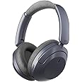 iKF-T3 Wireless Headphones Bluetooth 5.3 Active Noise Cancelling 125H Playtime Hi-Res Smart App Control 38ms Low Latency Foldable Lightweight Headset for PC Home Travel Office (WuMai-Blue)