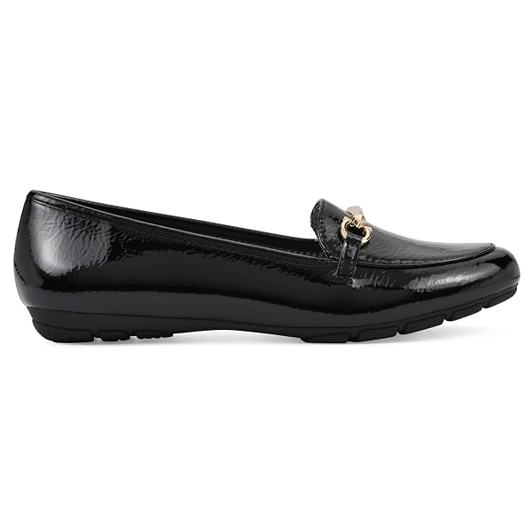 CLIFFS BY WHITE MOUNTAIN WOMEN’S GLOWING CUSHIONED LOAFER FLAT, BURGUNDY/PATENT, 8.5 M