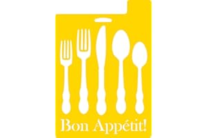 Delta Creative Stencil, 7 by 10-Inch, 971730710 Bon Appetit