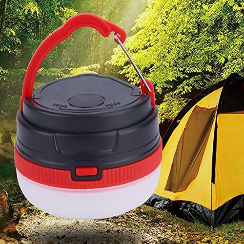Portable Camping Gear USB Rechargeable Solar Lantern 3 Modes Collapsible LED Camping Lantern Emergency Light Ultra Bright LED Tent Light for Hiking Emergencies Hurricane Outages