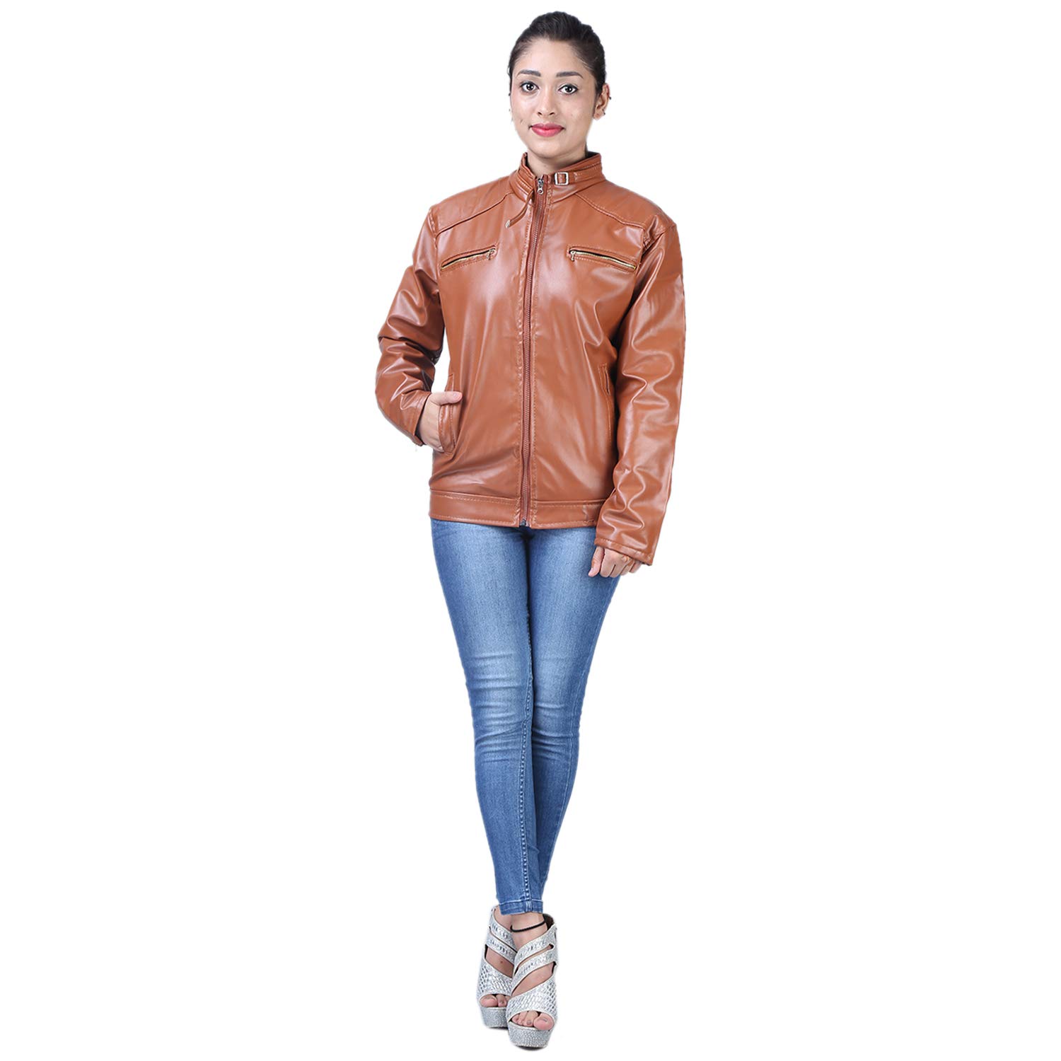 editlook women's sports jacket orange