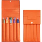 Weabetfu 40pcs Double Point Knitting Needles Set Aluminum Knitting Needle 7.9-inch Length Knitting Kits for for Handmade Creative DIY and Any Weave Yarn Projects 8 Sizes 2.75mm-6.0mm