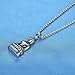 LineAve Men's Stainless Steel Meditation Buddha Pendant Necklace, 23 + 2