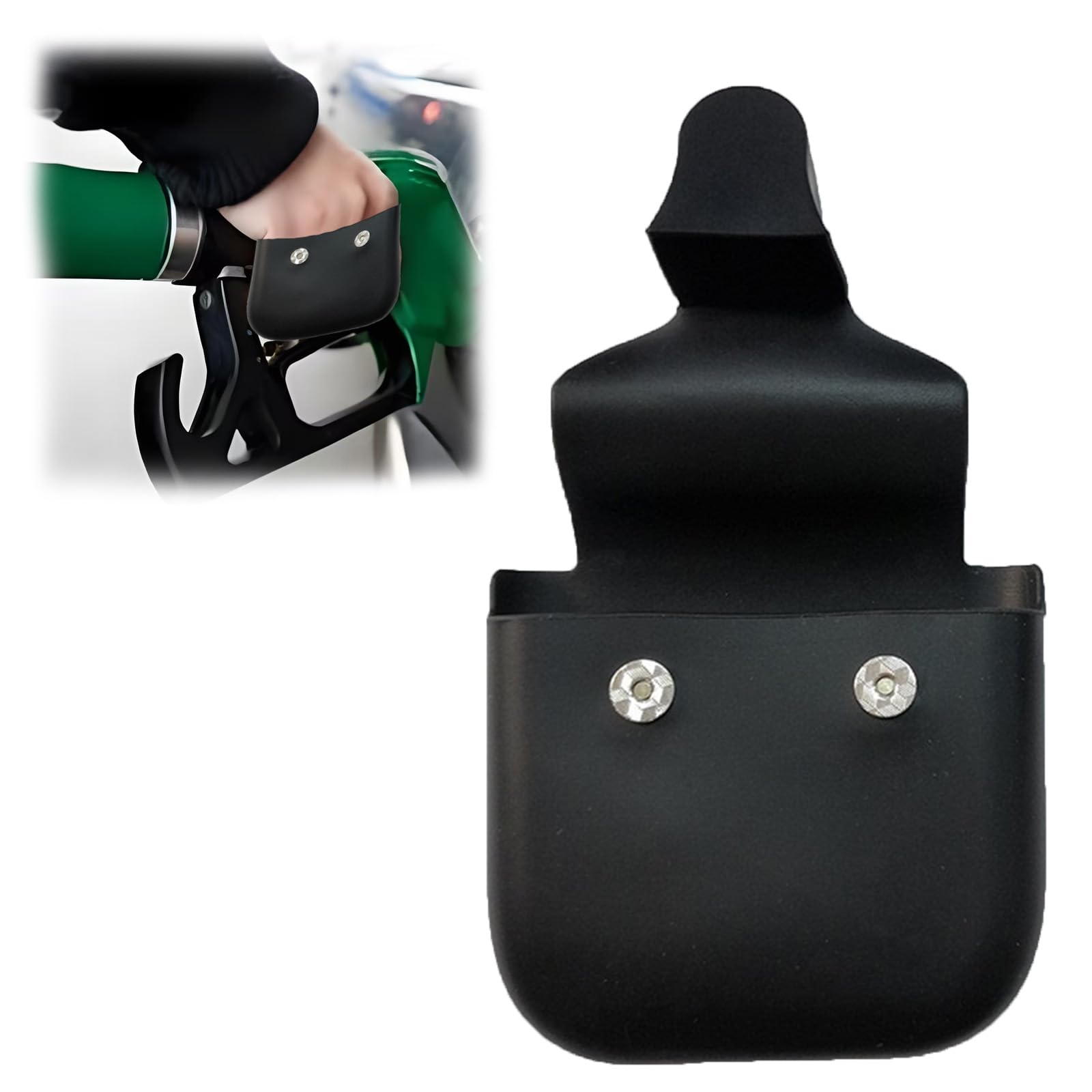 Photo 1 of Gas Gloves for Gasoline Pump, Reusable Gas Pump Glove (Black)