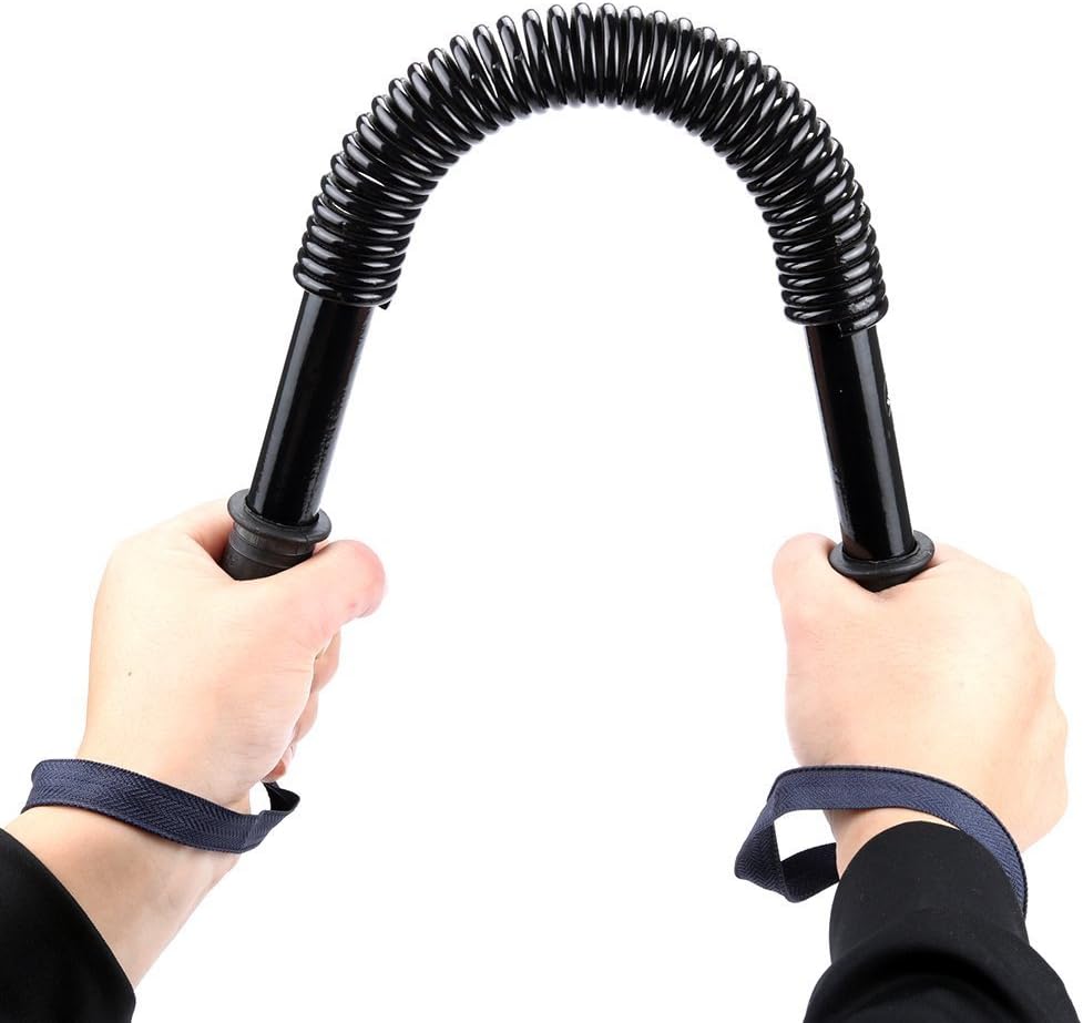 LYUS Power Twister, Flexible Arm Strength Rod Chest Shoulder Spring Exerciser Wrist Hand Gripper, Curl Spring Bar