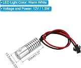 PATIKIL 3mm x 1m PMMA Side Glow Fiber Optic Cable Kit Warm White LED 12V view 3