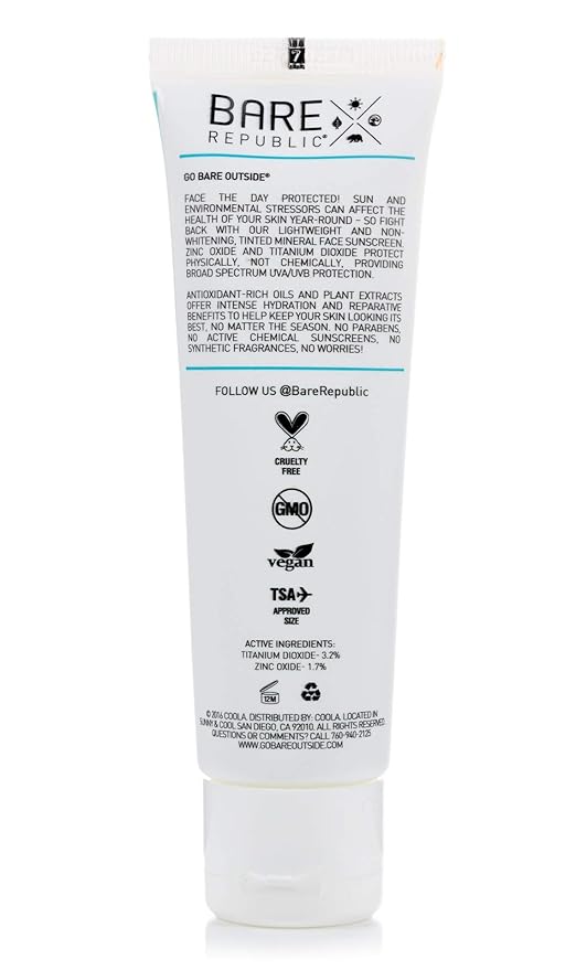 bare tinted sunscreen