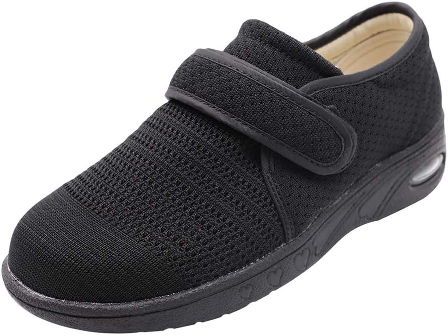 Women's Wide Fit Trainers Plantar Fasciitis Footwear Edema Shoes Mesh Air Sneakers Orthopaedic Footwear for Swollen Feet, Elderly, Diabetic, Oedema, Wide Feet