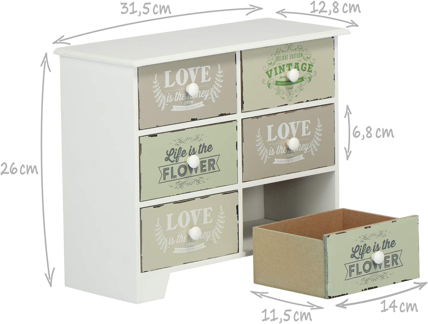 Cómodas y cajoneras Hogar y cocina Almacenamiento en Estilo Shabby Chic