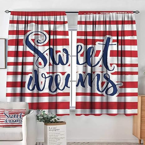 Amazon Com Sweet Dreams Outdoor Curtains Nautical Striped 52 X63