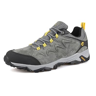 Humtto Hiking Shoes Men Outdoor Leather Sports Climbing Shoes