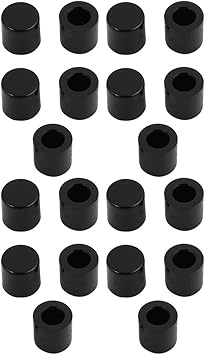 Amazon Co Jp Uxcell スイッチキャップ スイッチカバー タクトスイッチ 丸型 ブラック 6mmx6mm 個入り 産業 研究開発用品