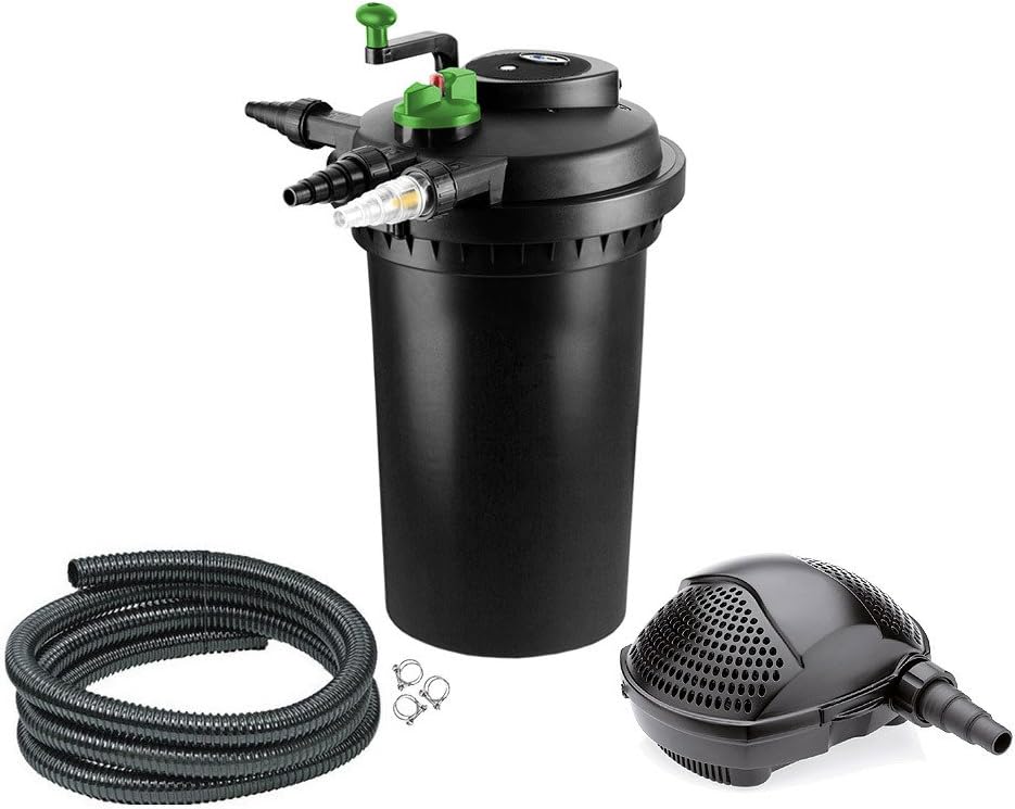 AquaTech Pond Pressure Filter 5000 PondoMax 15000 UV Filter To Pump