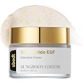SUNGBOON EDITOR Silk Peptide EGF Intesive Cream for Fine Lines, 1.69 fl.oz | 9-Peptide Complex, Copper Peptides, Volufiline, Collagen, Volume Boosting, Face &amp; Neck Cream, Korean Skin Care