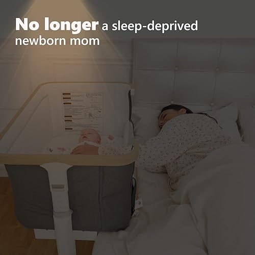Rocking Bassinet for Baby Electric Automatic Bedside Sleeper Rocks Itself  Motion Auto Rolling Newborn Cradle