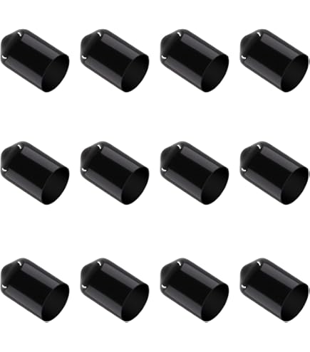 MACHSWON 100pcs Rubber End Caps 5mm ID, Vinyl Round End Cap Cover Screw