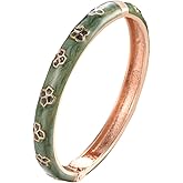 UJOY Vintage Bracelet Colorful Cloisonne Women Hinged Bangles Enameled Bracelets Jewelry Gifts 55A44