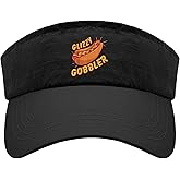 Generic Funny hot Dog glizzy Gobble Caps Visors for Men Sun Visors Packable Sun Visor Hats, One Size-Medium, Allblack