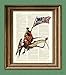 President George Washington riding a Pterodactyl Dinosaur beautifully upcycled dictionary page book art print General Washington