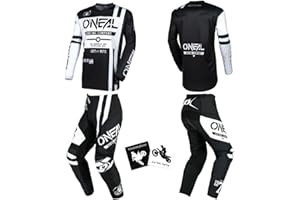 MX Outfit O'Neal Element Warhawk Men Protective Pants Jersey riding bundle motocross dirt bike combo set