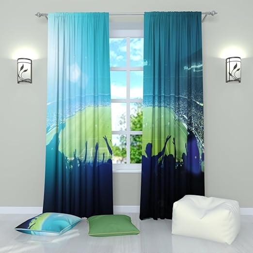 Amazon Com Fans Window Curtains Sports Stadium Curtain Fans