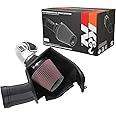 K&N Cold Air Intake System: High-Flow Air Filter, Increase Performance & Acceleration: Compatible with 2018-2023 FORD: Mustang GT, 69-3540TP