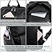 UTO Women Backpack Purse PU Washed Leather Ladies Rucksack Detachable Crossbody Shoulder Bag Black