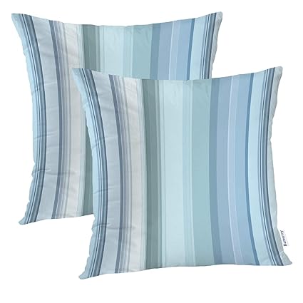 Amazon Com Batmerry Stripe Pillow Cover 18x18 Inch Set Of 2