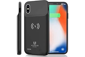 iCatchy Battery Case Compatible with iPhone X Xs 10(5.8 Inches) Qi Wireless Charging Compatible, 7000mAh Slim Extended Rechargeable External Charger Case Compatible iPhone X Xs 10