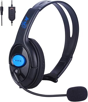 Joso Ps4 Casque écouteurs Unilateral Bandeau Réglable Chat