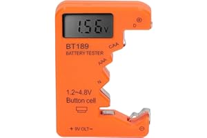 Battery Tester Checker, LCD Display Universal Battery Checker for AA AAA 6F22 9V 1.5V Battery, Battery Tester for Household B