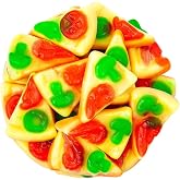 Vidal Gummy Pizza Slices, Tomato and Mushroom Shaped Candies, 2.2 lb Bag