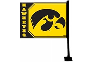 GAME DAY OUTFITTERS NCAA Iowa Hawkeyes Car Flag