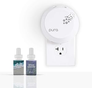 Pura Smart Home Fragrance Device Bundle (Pacific Aqua and Simply Lavender)