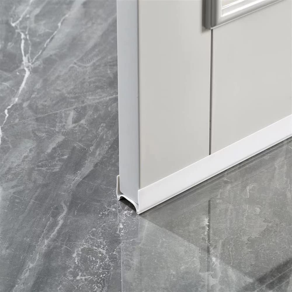 Draft Stoppers - AYBAL Draft Stopper - Cuttable Under AYBAL Seal, Strong Adhesive Draft Stopper for Bottom of AYBAL Sound Proof Silencer Guard , Under AYBAL Draft Blocker for Bottom of Doors (White)