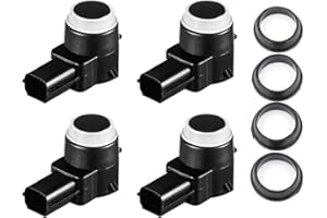PARTS PORT PDC Sensor Park Assist Reverse Backup Object Sensor w/Black & Clear O-ring Fits Rear Bumper On Select 2006-2017 GM Vehicles Replaces OEM 15239247, 25962147 (4)