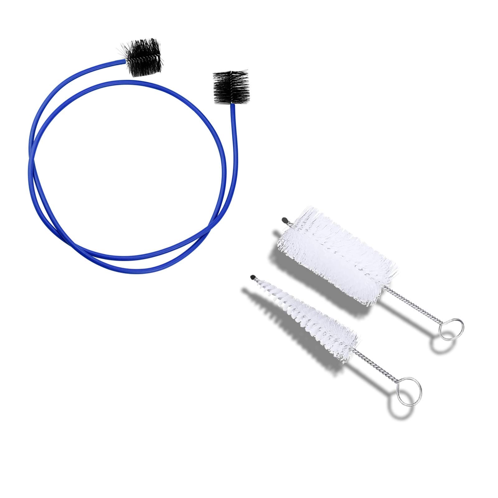 Trumpet Cleaning Care Kit Wind Instrument Cleaning Brush Trumpet Mouthpiece Brush Musical Instrument Maintenance Care Accessory for Trombone Trumpet French Horn Wind Instrument Blue