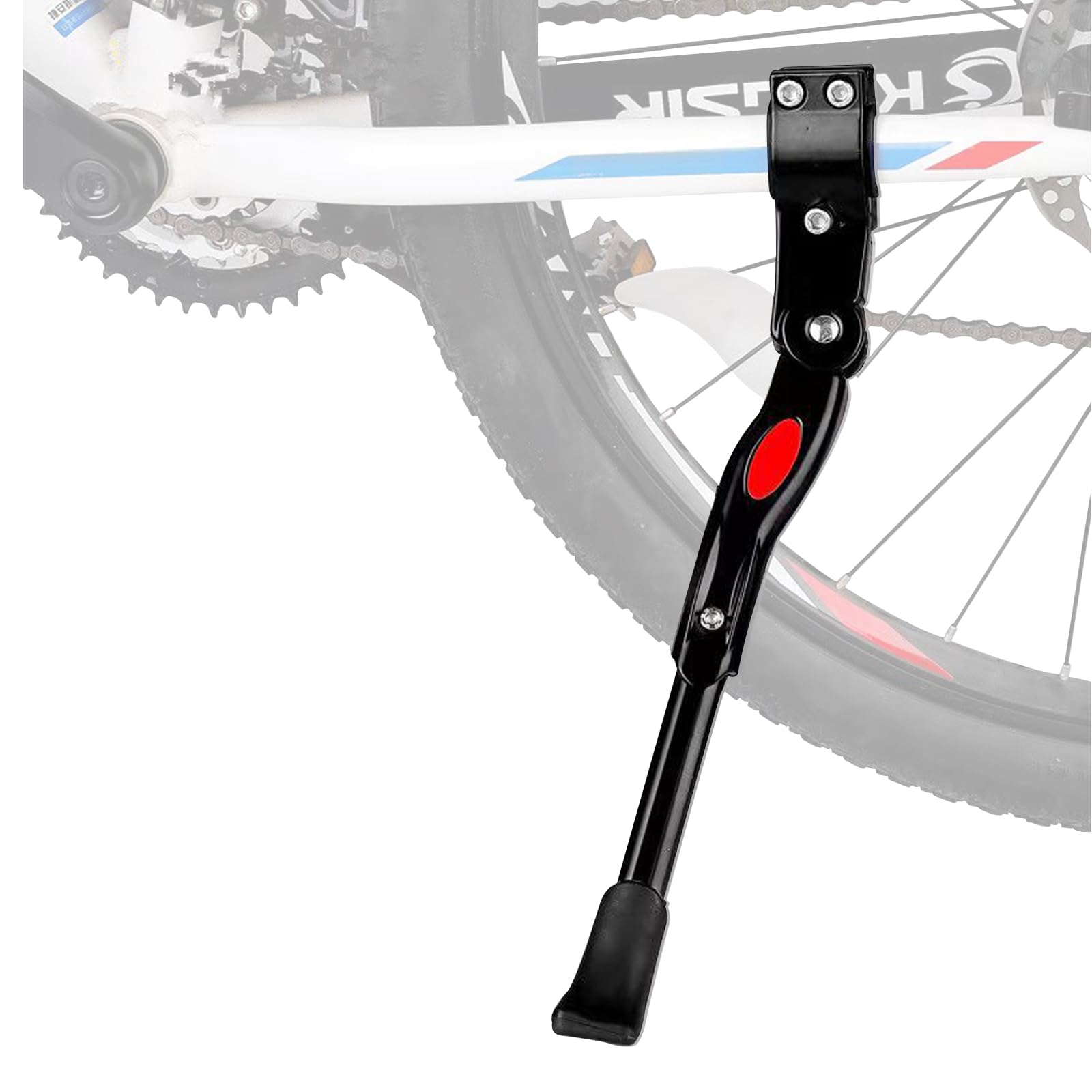 Ailelan Bike Kickstand, Adjustable Bike Kick Stand for 24 to 27.5 inch Wheels, Bicycle Kickstand Aluminum Alloy Folding Bicycle Stand Kick For Mountain Bikes, Road Bikes With Anti-Slip Rubber Feet