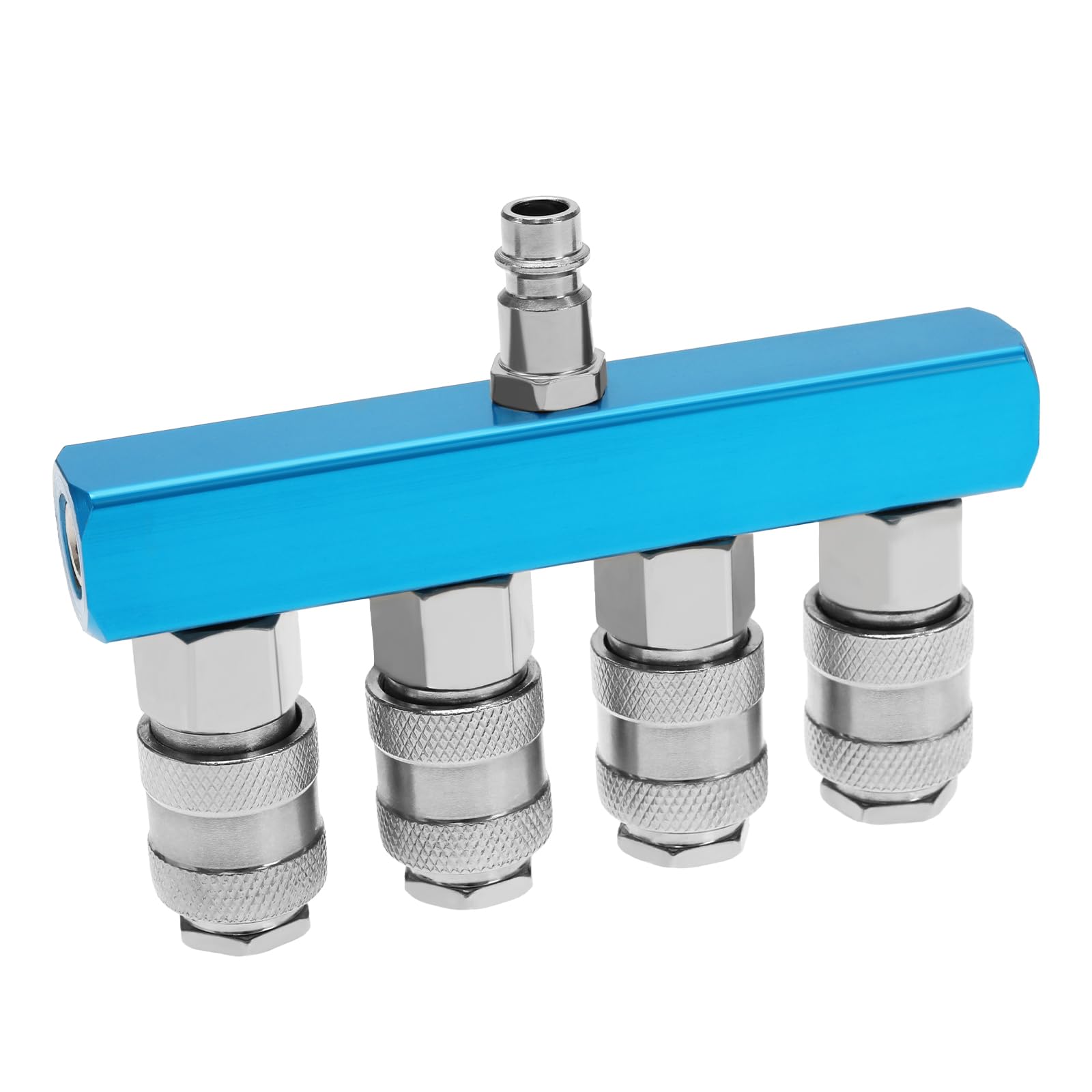 Be In Your Mind 4-Way Distributor Connection 1/4 Inch PT Compressed Air Distributor Compressed Air Quick Couplings