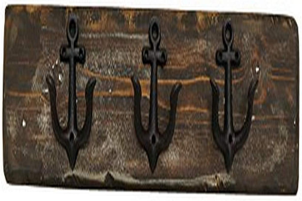NACH db7339 Hand Finished Black Nautical Anchor Hook
